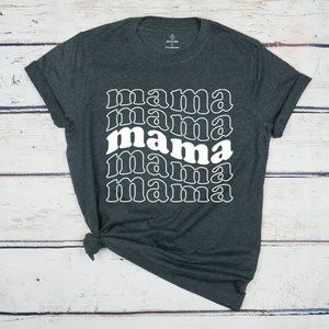 Mama Graphic Charcoal Gray Short Sleeve Women's T-Shirt Various Sizes NWOT